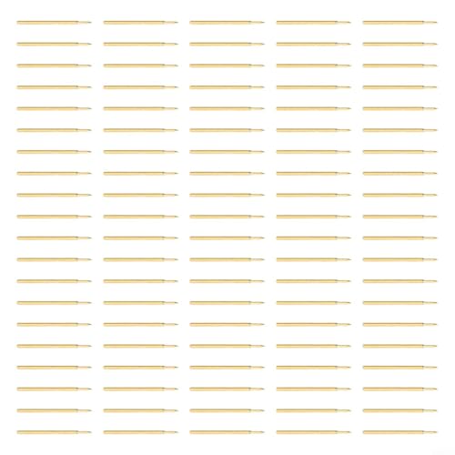 Leiterplatten-Testsonden-Kit mit 100 Stück Feder-Pogo-Pin-Buchsen, elektronisches Testwerkzeug-Set für Leiterplatten-Testgeräte (P50-B1) von SageFurned