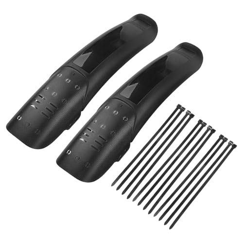 Mountainbike-Schutzblech-Set vorne hinten für Kotflügel-Set für PP-Material, Spritzschutz, schnelle Installation, kein Werkzeug erforderlich, für AM DH FR Fahrräder, schwarz von SageFurned