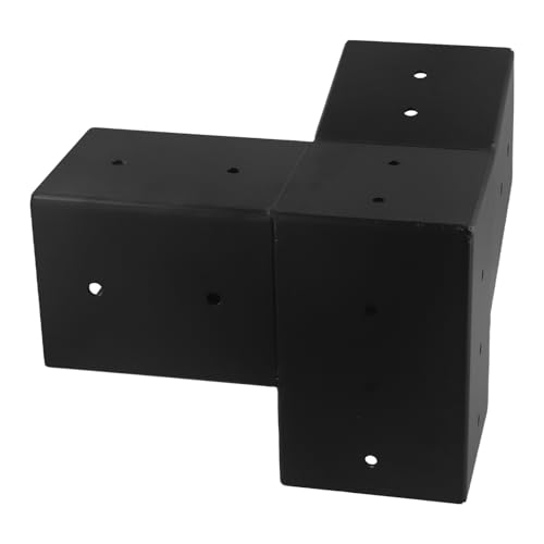 Pergola-Halterung für 3-Wege- oder unidirektionale Konfiguration, neigbares Dachpavillon-Halterungs-Set für 10,2 x 10,2 cm Pfosten, Eckhalterung, Holzwerkpfosten-Basis-Kit (links 15°) von SageFurned