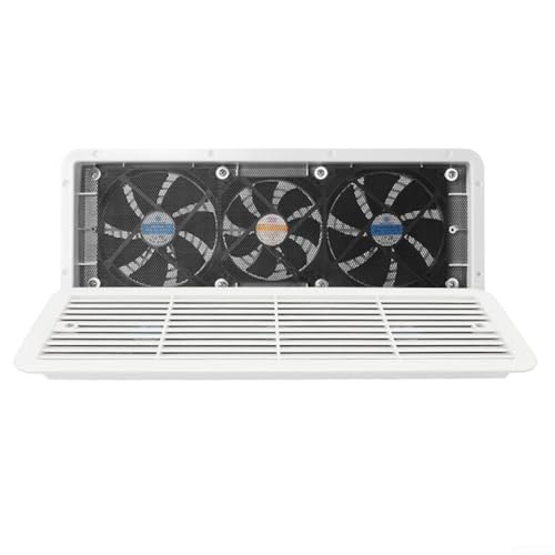 SageFurned 12 V RV-Kühlschrank-Ventilator mit Gitter, dreifache Abluft-leise, seitliche Belüftung, ABS-Material, 479 x 189 mm, für Wohnmobil, Wohnwagen, Camper, Boot oder Yacht Belüftung SageFurned 12 V RV-Kühlschrank-Ventilator mit Gitter, dreifache Abluft-leise, seitliche Belüftung, ABS-Material, 479 x 189 mm, für Wohnmobil, Wohnwagen, Camper, Boot oder Yacht Belüftung von SageFurned