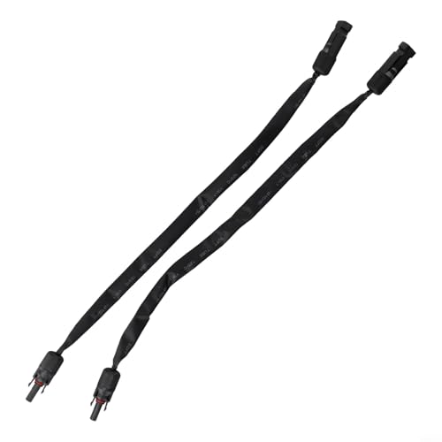 SageFurned 50 cm Solarkabel Durchführung Photovoltaik Kabel Verlängerung Dach Solarkabel Durchführung Kupfer Flachkabel für Balkon Solarpanel (4 mm ²) von SageFurned