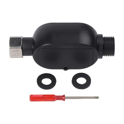 SageFurned Digitales LED-Thermometer, wasserdicht, Dusch-/Wassertemperatur-Monitor, 304 Edelstahl, Sicherheitsfarbanzeige, blau, grün, rot, Anzeige 0–99 °C, Bereich 1,27 cm (1/2 Zoll) Fassung (B) von SageFurned