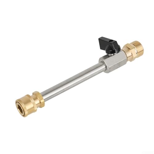 SageFurned Edelstahl-Hochdruckreiniger-Verlängerungsstab mit M22/14-Gewindeanschluss, Ventilstange für verbesserte Reinigungsleistung von SageFurned