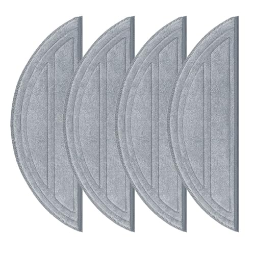 SageFurned Ersatz-Mopp-Pads für Q10 S5/Q10 S5+/Q10 VF/Q10 VF+/Q10V/Q10V+ Ersatz-Mopp-Pads, Mikrofaser-Wischtuch-Set für Staubsauger (4 Stück) von SageFurned