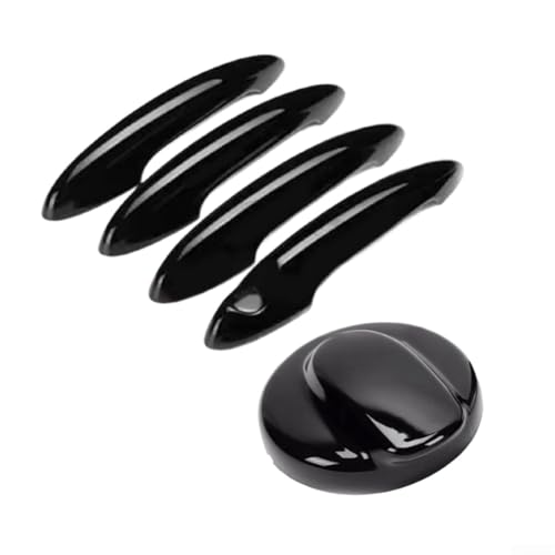 SageFurned Für MINI R60 Countryman Cooper S Türgriffabdeckungen und Tankdeckel-Set 2011–2016 Modelle, glänzendes schwarzes ABS-Außenverkleidungs-Set von SageFurned