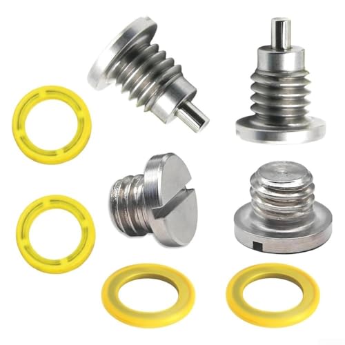 SageFurned Für Mercury Für MerCruiser Untereinheit Getriebe Lube Drain Fill Screw 8M0058389 Magnetisches Ölablass-Bündel für Alpha Outdrive Marine Teile mit Unterlegscheiben Dichtungen Edelstahl von SageFurned