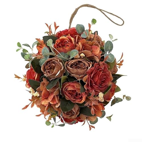SageFurned Künstliche Blumenkugel zum Aufhängen, 20 cm Durchmesser, für Zuhause, Hochzeit, Simulation, Blumenornament für Wohnzimmer, Schlafzimmer, Party-Dekoration, einfache Einrichtung, mehrere SageFurned Künstliche Blumenkugel zum Aufhängen, 20 cm Durchmesser, für Zuhause, Hochzeit, Simulation, Blumenornament für Wohnzimmer, Schlafzimmer, Party-Dekoration, einfache Einrichtung, mehrere von SageFurned