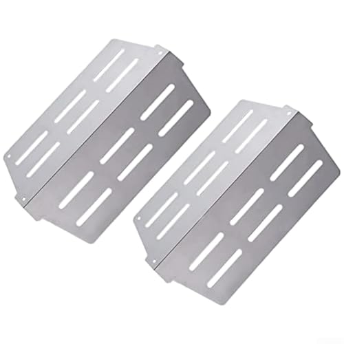 SageFurned Robuste Grill-Hitzeschutz, 2 Stück, kompatibel mit Weber für Genesis 300 Serie (Frontsteuerungsmodelle), 33,7 x 22,2 cm, Edelstahlkonstruktion von SageFurned