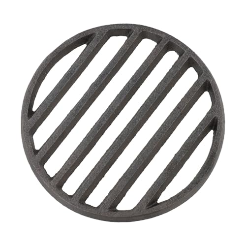 SageFurned Runder Gusseisen-Grillrost, schwarz, Grillrost, Hochtemperatur-Grillwerkzeug für Fleisch, Braten, Küchenhelfer, mehrere Größen erhältlich für verschiedene Grillarten (12 cm) von SageFurned