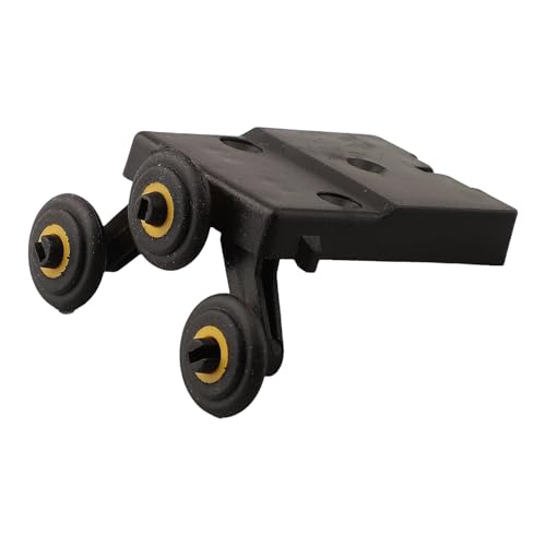 SageFurned Seitenmontage Schiebetür-Riemenscheibe Kern Nylon Kunststoff Rollenführungsset für Kleiderschrank Schrank alte Holztüren (oberer Radkern) von SageFurned