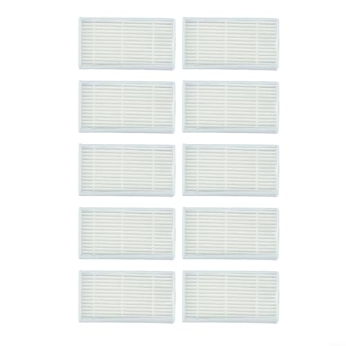 SageFurned Staubsaugerfilter kompatibel für MEDION MD 19500 19510 19511 19900 Roboter für Hoover Ersatzteile Set mit 10 weißen waschbaren Filterkomponenten von SageFurned
