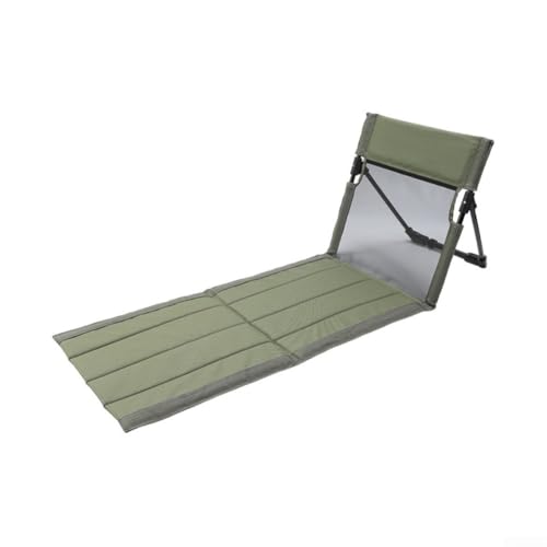SageFurned Tragbares, faltbares Sitzkissen mit Rückenlehne für Strand, Camping, Pool, Picknick, Veranstaltungen im Freien, leichtes, atmungsaktives Design, 600D Oxford-Stoff, Aluminiumrahmen, 350 g von SageFurned