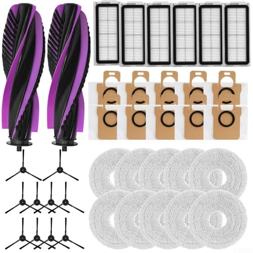 Seitenbürstenfilter, Wischtuch, Staubbeutel-Set für JONR für P20 PRO für T5 PRO Roboter-Staubsauger, Staubsaugerzubehör für Zuhause, Bodenecke, Staubreinigung (B) von SageFurned