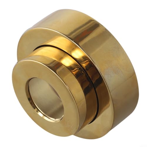 Verstellbare Duschkopf-dekorative Abdeckung mit einziehbarer Höhe und verdicktem Kupfer-Design, kompatibel mit verschiedenen Wasserhahn-Konfigurationen (Gold) von SageFurned