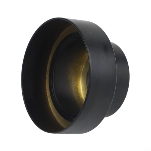 Verstellbare Duschkopf-dekorative Abdeckung mit einziehbarer Höhe und verdicktem Kupfer-Design, kompatibel mit verschiedenen Wasserhahn-Konfigurationen (schwarz) von SageFurned