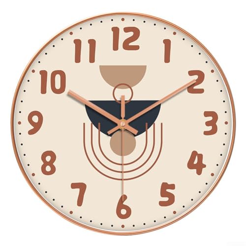 Wandmontierte Quarzuhr 30,5 cm mit leisem Sweep-Uhrwerk und nicht perforierter Montage, geeignet für Räume, die Lärm benötigen (A) von SageFurned