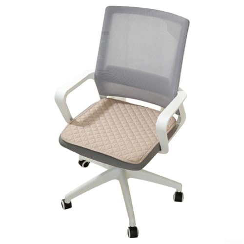 Wasserdichte quadratische Hockerunterlage, 2 Stück, mit rutschfester Unterseite für sicheren Sitz, Beige / Gelb Wasserdichte quadratische Hockerunterlage, 2 Stück, mit rutschfester Unterseite für sicheren Sitz, Beige / Gelb von SageFurned