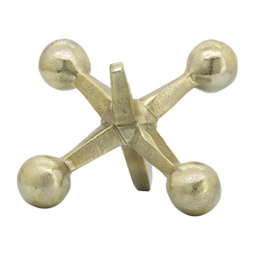 Sagebrook Home 12860-05 Gold Metall Jacks Dekor, 12,7 cm L x 12,7 cm B x 12,7 cm H von Sagebrook Home