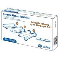 Sagem TTR 200R - Transfer Ribbon Refillable für Phonefax Series 2800 - mit Plug'n'Print Karte + 2 Ersatzbänder - f. 420Seiten DIN A4 von Sagem