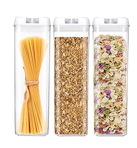 Sageware Vorratsdosen mit Deckel, Aufbewahrungsbox für Küche, luftdicht Vorratsbehälter, BPA-frei, Stapelbar, Frischhaltedosen für Lebensmittel, Food Container, Storage Jars, 3er Set von Sageware