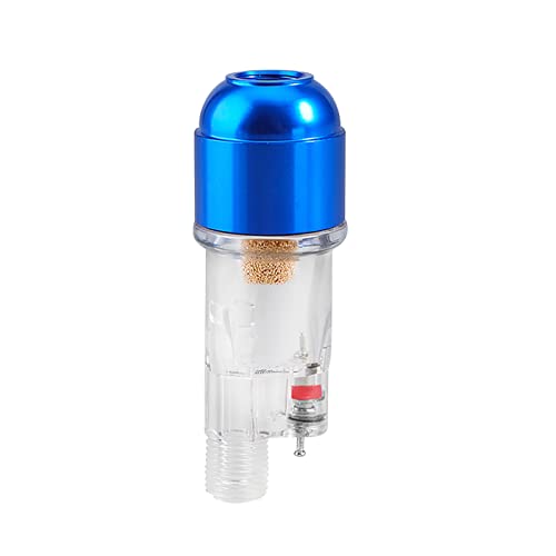SAGUD Airbrush Mini Luftfilter Luftbürste blauer Öl- und Wasserfilter Anschluss an Airbrushes und Schläuche mit 1/8" Gewinden direkt von Sagud