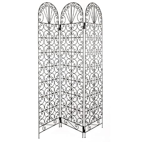 Marokkanischer Paravent aus Eisen 1 romatischer Raumteiler Trennwand 180cm I 23Kg I Eisen von Saharashop
