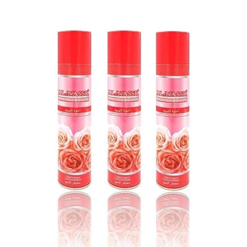 Saharashop 3er-Set Orientalisches Raumspray/Deo/Duft Al-NASSR Princesse of Roses von Saharashop