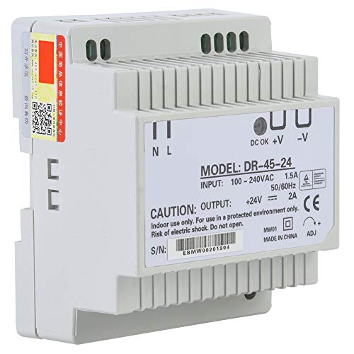DIN-Schienen-Netzteil DR 45 24 45 W Einzelausgang 24 V DIN-Schienen-Netzteil AC DC Schaltnetzteil von Sahgsa