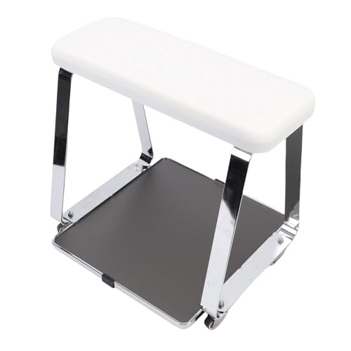 Sahgsa Bewegliche Fußbad & Pediküre Karren - Memory Foam Kissen Fußruhe, mit Tablett & Rädern | Ideal für Schönheitssalon, Spa und Professionelle Fußpflege von Sahgsa