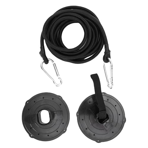 Sahgsa Floating Matte Tether Kit - Kunststoff -Grommet -Set & 118 -Zoll -Elastizitätseil | Sichere Verankerung für Schaumstoffwasserpolster, Geeignet für Seen, Pools, Bootfahren von Sahgsa