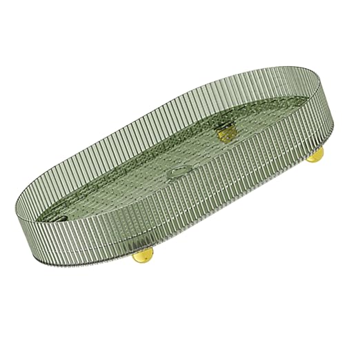 Sahgsa Küchen-Trockenbrett, Doppellagiges Trockenbrett, Multifunktionaler Wäscheständer, Rutschfeste Unterseite, Elliptisches Abtropfgestell für Küche, Badezimmer, Wohnzimmer von Sahgsa