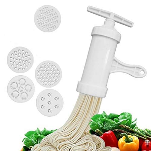 Sahgsa Nudelmaschine Professionelle Edelstahl Noodles Presse Handbuch Küchenwerkzeuge für Nudel Spaghettieis GemüSe Obst von Sahgsa