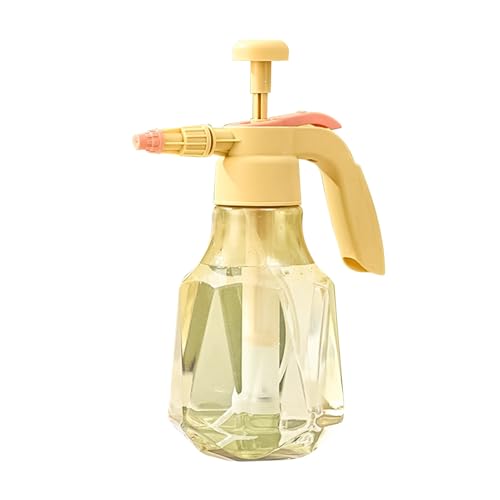 Wassersprühflasche, 1,5 L, Große Kapazität, Leere Sprühflaschen, Garten-Pumpsprüher, Hochdruck-Wassersprühflasche für die Bewässerung von Gartenpflanzen (Gelb) von Sahgsa