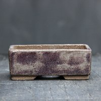 Handgemachte Kleine Rechteckige Keramik Bonsai Schale Sukkulenten Pflanzer/Übertopf von Sahici