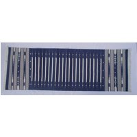2x6 Baumwolle Blau Weiß Streifen Handgewebter Läufer Teppich - Schönes von SahjadCarpets