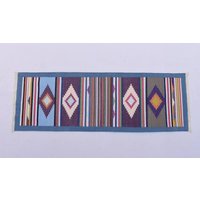 2x6 Baumwolle Handgewebter Teppich Dhurrie - Wunderschöner Teppichläufer Mehrere Farben Flach Geflochten von SahjadCarpets