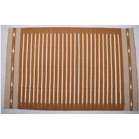 8x10 Cooper Braun Und Weiß Baumwolle Handgemachter Moderner Streifen Teppich - Flacher Web- Handgewebter Kelimteppich 8x10 Cooper Braun Und Weiß Baumwolle Handgemachter Moderner Streifen Teppich - Flacher Web- Handgewebter Kelimteppich von SahjadCarpets