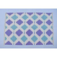 Hell Lila Und Türkis Baumwolle Handgemachte Moderne Muster Teppich - Flach Weben Handgewebt Kilim Teppich Hell Lila Und Türkis Baumwolle Handgemachte Moderne Muster Teppich - Flach Weben Handgewebt Kilim Teppich von SahjadCarpets