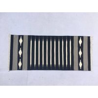 Mehr Größen Läufer Baumwolle Handgefertigt Teppichläufer - Schwarz Weiß Mehr Größen Läufer Baumwolle Handgefertigt Teppichläufer - Schwarz Weiß von SahjadCarpets