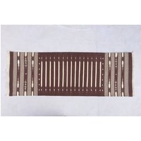 Mehrere Größen Braun Streifen Teppich Läufer - Handgewebter Läufer Mehrere Größen Braun Streifen Teppich Läufer - Handgewebter Läufer von SahjadCarpets