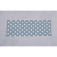 Mehrere Größen Hellblau Und Weiß Teppich Läufer - Hand Gewebt von SahjadCarpets