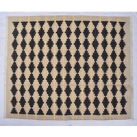 Mehrere Größen Schwarz, Beige Und Gelb Baumwolle Handgemachter Moderner Teppich - Flaches Weben Handgewebter Kelimteppich von SahjadCarpets