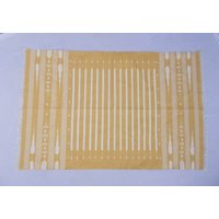 Verschiedene Größen Gelb Und Weiß Streifen Handgemachter Baumwollteppich Dhurrie - Gelber Farbteppich von SahjadCarpets