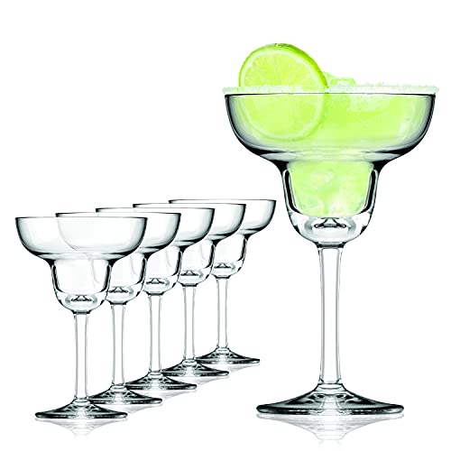 Sahm Margarita Gläser 6er Set - 270ml Hochwertiges Margarita Glas - Cocktailgläser Set - Ideal auch als Eisbecher Glas von Sahm
