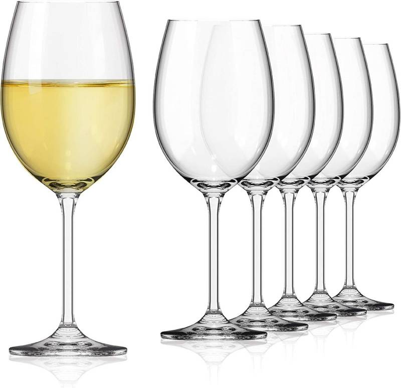 SAHM Weißweinglas Weingläser Weisswein Set 6 Stk - Weissweingläser, Edles Glas, 100% recyclebar von Sahm