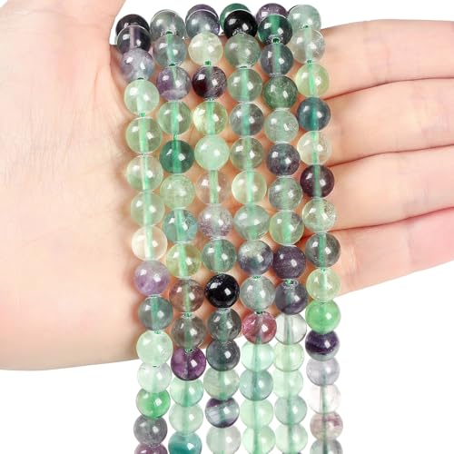 Sahoottie 100 Stück Fluorit Kristalle Perlen zum Auffädeln Edelsteine Perlen Set Naturstein Perlen für Armbänder Ketten DIY Schmuckherstellung Basteln 6mm Sahoottie 100 Stück Fluorit Kristalle Perlen zum Auffädeln Edelsteine Perlen Set Naturstein Perlen für Armbänder Ketten DIY Schmuckherstellung Basteln 6mm von Sahoottie