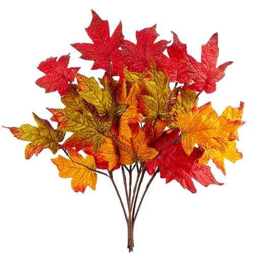 Sahoottie 6 Bündel Künstliche Herbstblumen Orange Ahorn Blätter Herbstdeko Innen Künstliche Seidensamt Ahornblätter Kunstblume Zweige Herbst Dekoration für Thanksgiving Halloween Tischdekoration 44cm Sahoottie 6 Bündel Künstliche Herbstblumen Orange Ahorn Blätter Herbstdeko Innen Künstliche Seidensamt Ahornblätter Kunstblume Zweige Herbst Dekoration für Thanksgiving Halloween Tischdekoration 44cm von Sahoottie