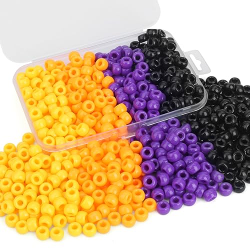 Sahoottie Halloween Pony Beads 500 Stück 6 x 9 mm Schwarz Dunkelorange Hellorange Lila Pony Perlen für Armbänder Zöpfe Haarperlen Basteln Party Dekoration Bunte Perlen zum Auffädeln Sahoottie Halloween Pony Beads 500 Stück 6 x 9 mm Schwarz Dunkelorange Hellorange Lila Pony Perlen für Armbänder Zöpfe Haarperlen Basteln Party Dekoration Bunte Perlen zum Auffädeln von Sahoottie