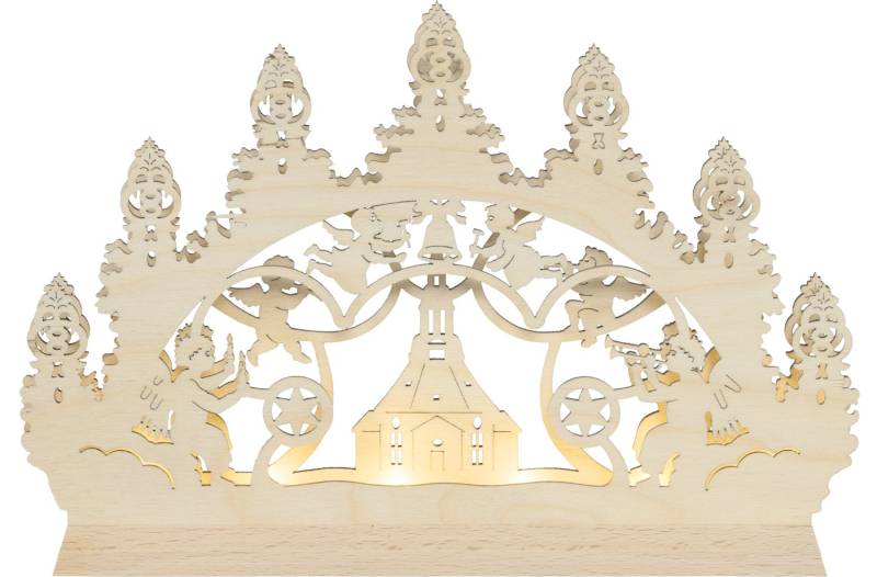Mini-Licherbogen "Seiffener Kirche" von Saico
