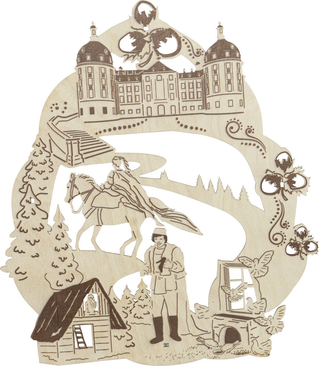 Saico LED-Fensterbild Drei Haselnüsse für Aschenbrödel Holz 30 cm natur Saico LED-Fensterbild Drei Haselnüsse für Aschenbrödel Holz 30 cm natur von Saico